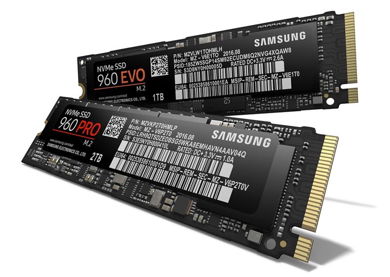 Samsung SSD 960PRO - 1TB PCIe Gen 3.0x4, NVMe (MZ-V6P1T0BW) 118MC